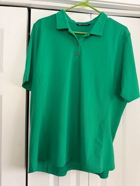 Cutter & Buck Women's Short-Sleeve Polo in Bright Green